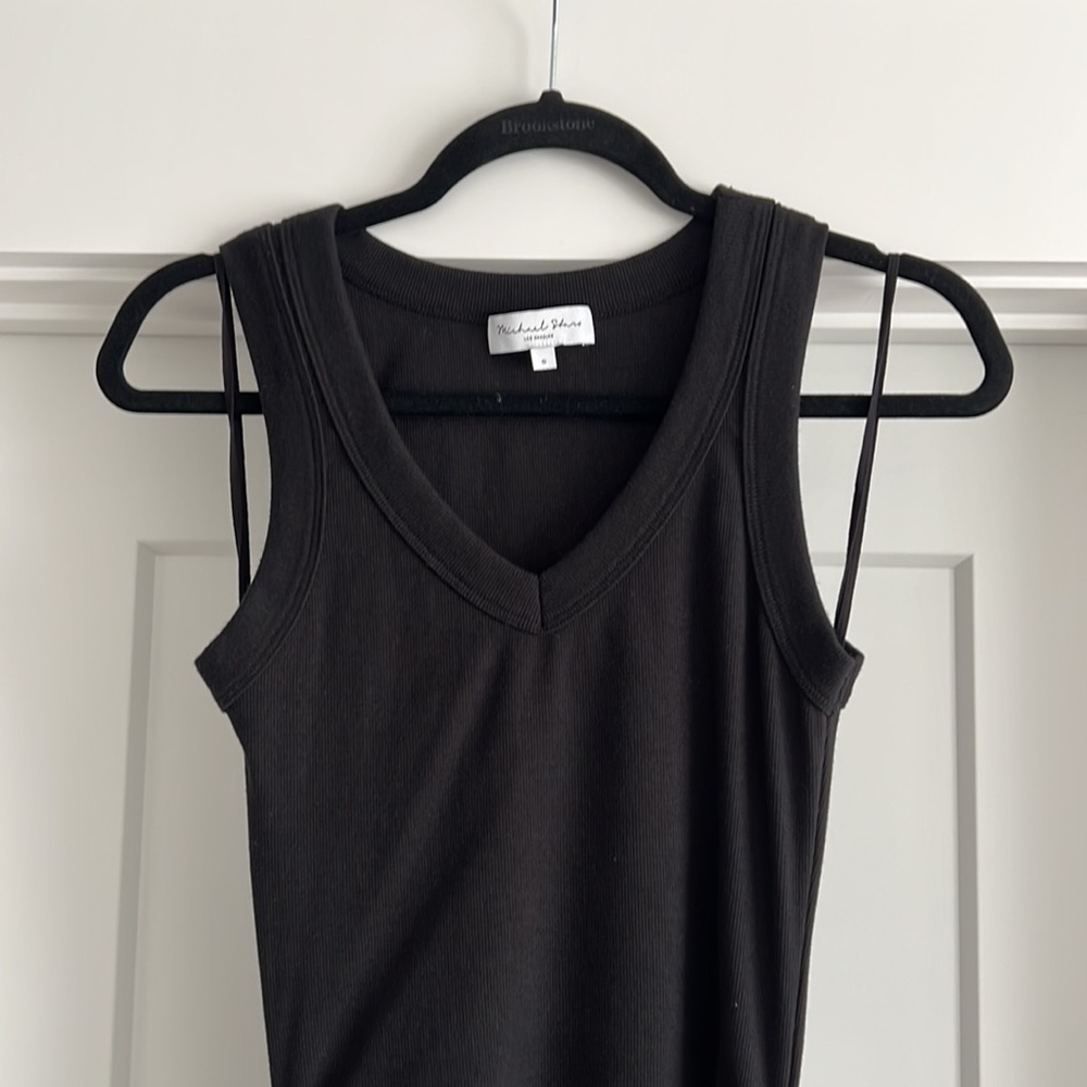 Michael Stars Ruched Lori Tank Dress - Picture 4 of 7